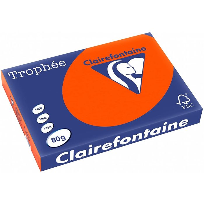 Ramette de papier Trophée de 500 feuilles A3 - Rouge Cardinal  CLAIREFONTAINE (Papeterie)
