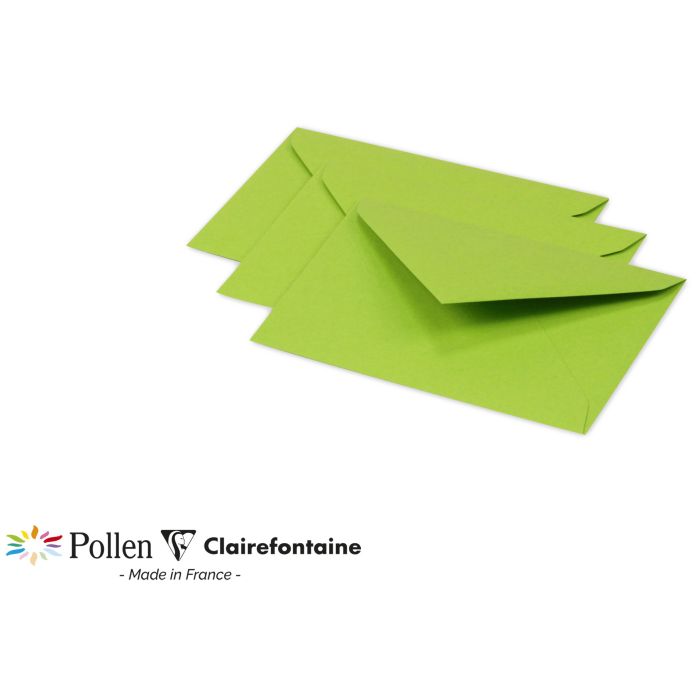 Enveloppes - 75 x 100 mm - Vert menthe POLLEN Lot de 20