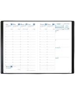 Agenda de poche 2025 Semainier - Affaires - 100 x 150 mm QUO VADIS intérieur