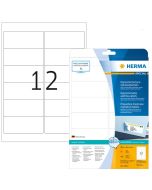 HERMA 10017 : Étiquettes adhésives blanches - Multi-usages - 99,1 x 42,3 mm