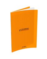 Photo Cahier Séyès / Grands carreaux Orange - Polypro - 96 pages - 210 x 297 mm CONQUERANT :