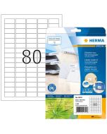 Étiquettes adhésives blanches - 210 x 297 mm HERMA Lot de 80