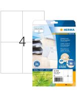 Étiquettes auto-adhésives blanches - 105 x 148 mm HERMA Lot de 80