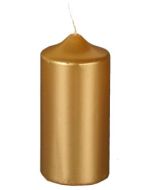 Bougie cylindrique de Noël - Or : PAP STAR Visuel