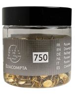 Boite de 750 punaises - Laiton Exacompta 14768E