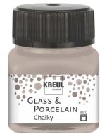 Peinture pour verre et porcelaine - 20 ml - Couleur Terre KREUL Chalky