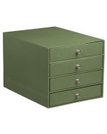 Module de classement 4 tiroirs - Simili-cuir Noir RHODIA