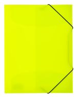 Chemise à élastiques A4 en PP translucide - Jaune fluo HERMA