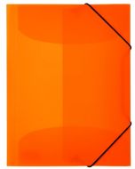 Chemise à élastiques A3 en PP translucide - Orange fluo HERMA