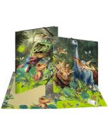 Chemise à élastiques en carton - A4 HERMA Fantaisie Dino World