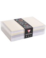 Carte en papier - 160 x 160 mm - Blanc naturel POLLEN Natura Lot de 25