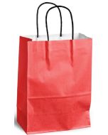 Sac en papier avec anse - 240 x 110 x 330 mm - Rouge MAIL-MEDIA Lot de 200