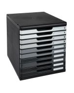Module de rangement 10 tiroirs - Modulo - Gris : EXACOMPTA Shades of grey image
