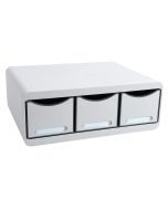 Caisson à 3 tiroirs - Toolbox Maxi - Gris Lumière EXACOMPTA Office Image