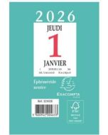 Bloc éphéméride 2026 - 65 x 97 mm EXACOMPTA
