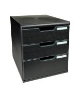 EXACOMPTA : Module de rangement 3 tiroirs Modulo - Noir 325414D