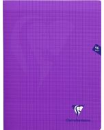 Cahier 24 x 32 cm - 96 pages - Grands Carreaux - Violet CLAIREFONTAINE Mimesys