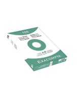 Fiches Bristol lignées sous film - 55 x 74 mm - Blanc EXACOMPTA Lot de 100