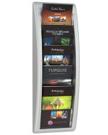 Porte-brochures mural A5 portrait - 1 compartiment - Transparent EUROPEL