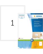 Étiquettes adhésives - 199,6 x 289,1 mm - Blanc HERMA Premium