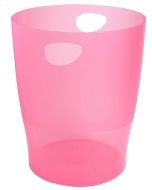 Corbeille à Papier ECOBIN - 15 litres - Framboise Lincolor EXACOMPTA