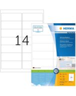 Étiquettes adhésives - 99,1 x 38,1 mm - Blanc : HERMA Premium Lot de 1400 Image