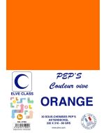 Sous-Chemise pour dossier A4 - Orange ELVE Pep's Lot de 30