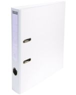 Classeur à levier en PVC - Dos de 50 mm - Blanc EXACOMPTA Visuel
