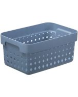 Bac de rangement pour Tiroir - 158 x 118 x 73 mm - Bleu NHG Seoul Organizer L