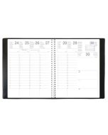 Agenda Semainier 2026 - 160 x 240 mm - Noir QUO VADIS Olympe S