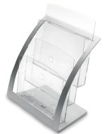 Porte-brochures à dos plat - 1 compartiment - A5 portrait DEFLECTO