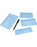 WEDO : Lot de 4  trace-lettres - 5, 10 et 20 mm 70 12