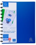 Protège-documents amovibles à anneaux de 60 vues - Bleu EXACOMPTA Image