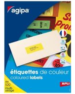 Étiquettes adresses rouges fluo - 70 x 31 mm : AGIPA Lot de 2700 Image