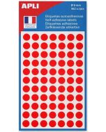 Pastilles 8 mm - Rouge APLI Lot de 462