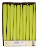 Bougie chandelier - Vert Citron 25 cm STARPAK Lot de 50
