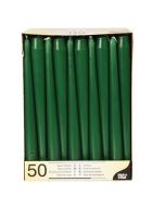 Bougie chandelier - Vert Foncé 25 cm : STARPAK Lot de 50 image