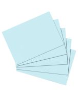 Lot de 100 Fiches Bristol unies - 148 x 210 mm - Bleu : HERLITZ Visuel