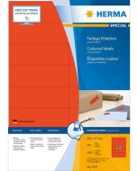 4257 HERMA : Étiquettes adhésives - Multi-usages - 105,0 x 37,0 mm - Rouge