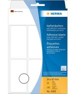 HERMA : Lot de 192 étiquettes adhésives - 34,0 x 67,0 mm - Blanc