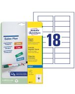 Etiquettes Aimantées - 78 x 28 mm - Blanc AVERY Lot de 90