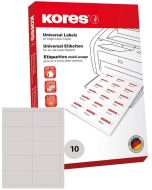 Étiquettes adhésives blanches 38 x 21,2 mm : KORES L3821 Lot de 6500