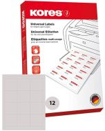 Étiquettes adhésives blanches - 70 x 67,7 mm : KORES L7067 Lot de 1200