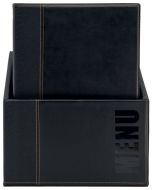 Protège-menus A4 avec boîte de rangement - Noir : SECURIT Trendy Lot de 20 Visuel