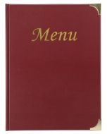 Protège-menus A4 en plastique - Bordeaux SECURIT BASIC