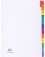 Photo Jeu de 12 Intercalaires mensuels avec touches couleurs - Janvier à décembre - 225 x 297 mm EXACOMPTA Image