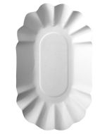 Photo Barquette à frites ovale - 90 x 160 x 30 mm PAP STAR Pure