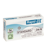 Photo Boite de 1000 agrafes galvanisées - 24/6 RAPID 