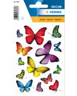 Photo HERMA : Lot de 42 stickers en papier - Diversité papillons - 3084