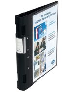 Photo WEDO : Classeurs à 4 anneaux pour présentation Ergogrip - Dos 38 mm - Noir - 5815001